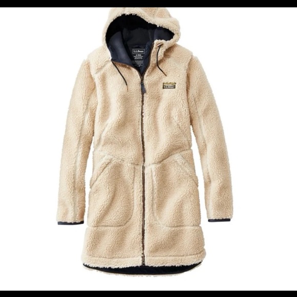 L.L. Bean Women's Mountain Pile Fleece Coat size Medium